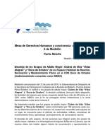 Carta Abierta Mesa de Derechos Humanos de La Comuna 6 de Medellín - Docx 18 06 18