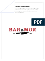 Functions menu_Baramor