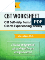 CBT for Anxiety Worksheet