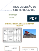 Parametros de Diseño de Las Vias de Ferrocarril