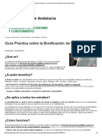 Junta de Andalucía - Guía Práctica Sobre La Bonificación de Matrícula