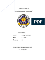 MAKALAH BIOLOGI - ANTIBODI MONOKLONAL