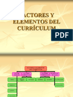 Factores y elementos del currículum preescolar