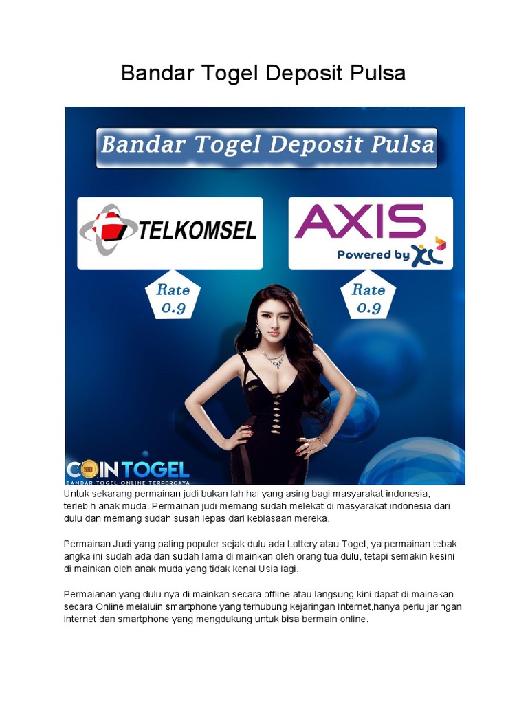 Togel Deposit Pulsa
, Bandar Togel Deposit Pulsa