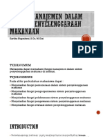 Fungsi Manajemen Dalam Sistem Penyelenggaraan Makanan