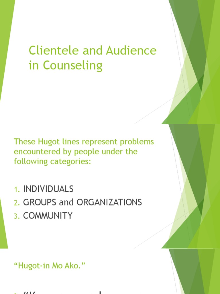 Clientele Types in Counseling | PDF | Depression (Mood) | Substance Abuse