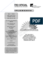 Ley Orgánica Reformatoria Al Artículo 3 Numeral 2 de La Ley Orgánica Del Servicio Público de Energía Eléctrica