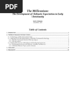 The Millennium: The Development of Chiliastic Expectation in Early Christianity