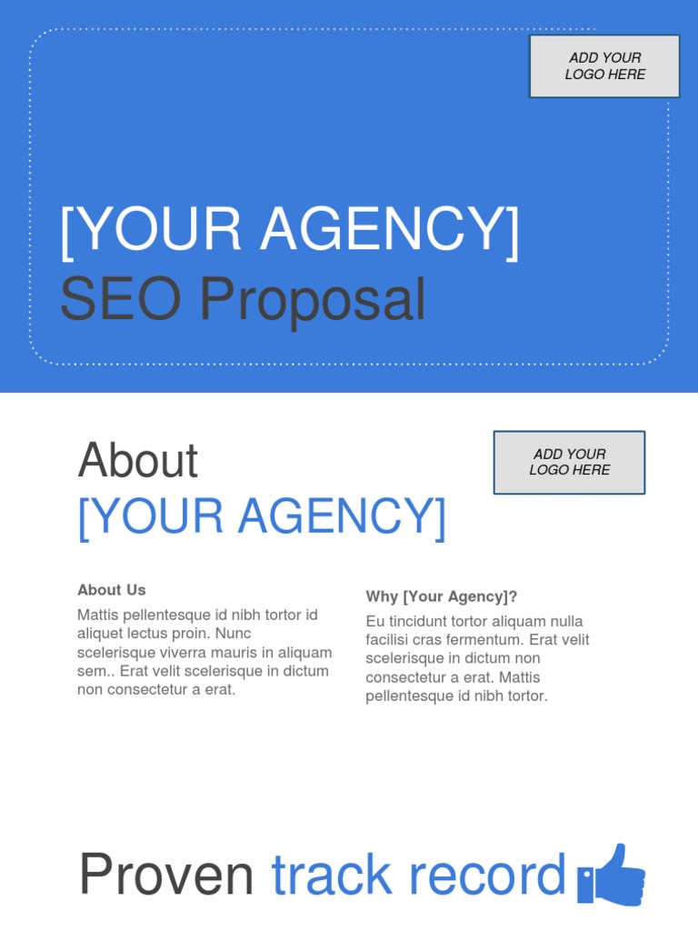 SEO Proposal Template for Agencies | PDF | Search Engine Optimization ...