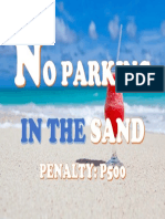 NO PARKING IN THE SAND watermelon