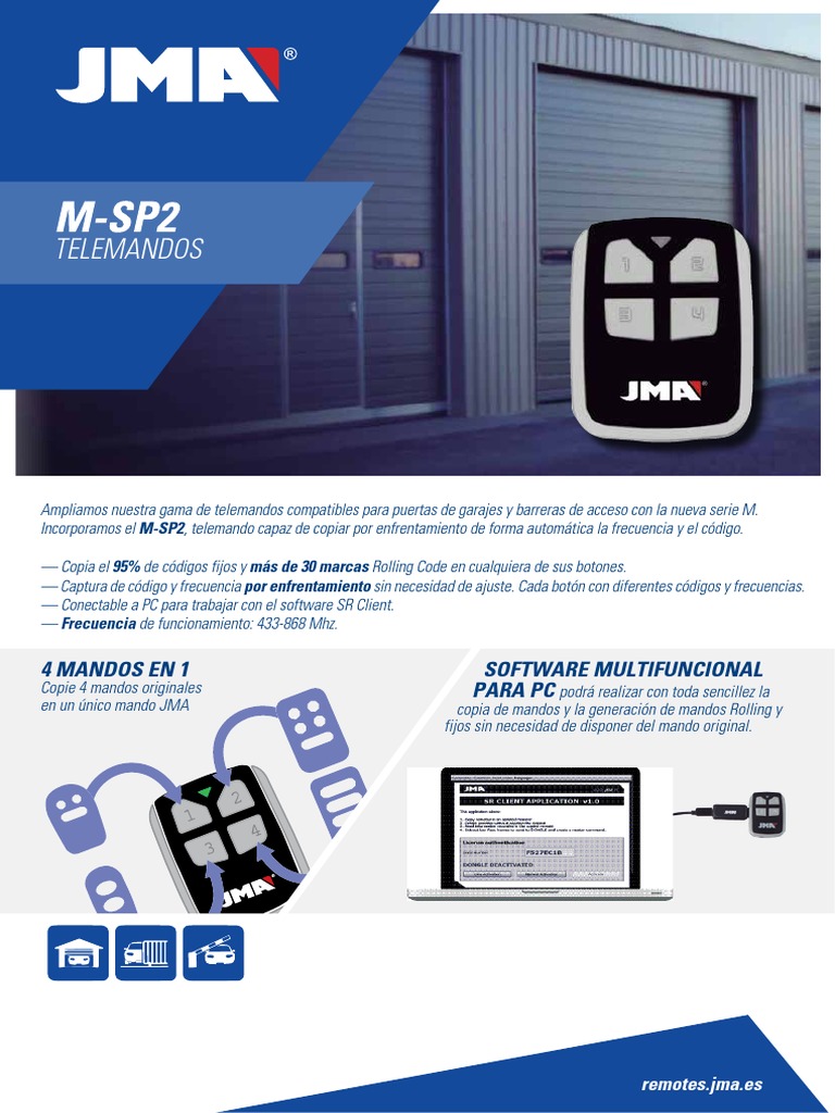 Telemando Garaje JMA MSP2 - CAST1, PDF, Informática