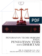 Penerapan Teori Hukum Pada Penelitian Tes PDF