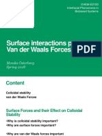 CHEM-E2150 - 7 Surface Interactions Part 1van Der Waals Forces