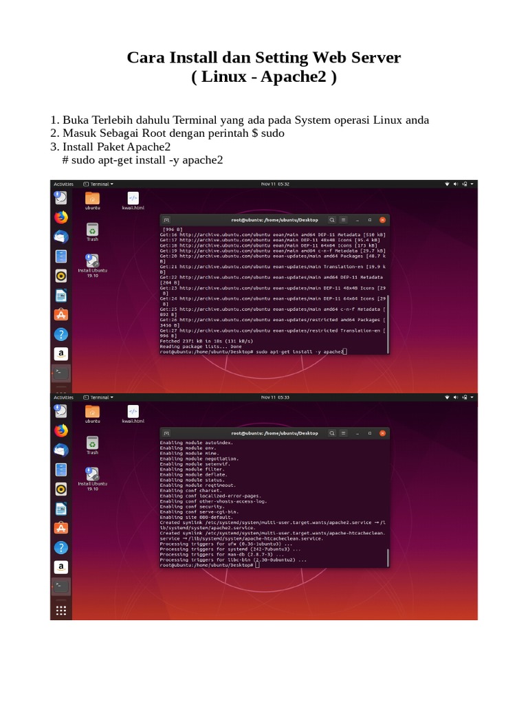 Cara Install Dan Konfigurasi Web Server | PDF | Teknologi & Rekayasa