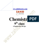 9th Class Chemistry Mcqs English Medium