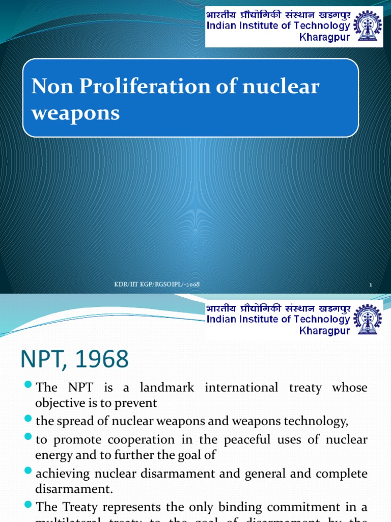 NPT Overview: Nuclear Non-Proliferation | PDF | Treaty On The Non ...