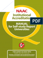 NAAC Approval - University Manual