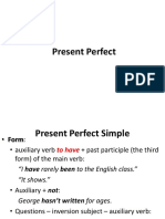 Present Perfect - PPT For Students