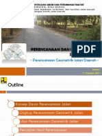 Perencanaan Geometrik Jalan Daerah (Paparan)