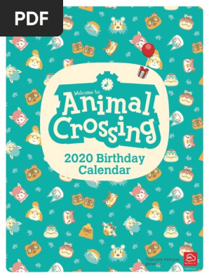 Animal Crossing Calendrier D Anniversaire