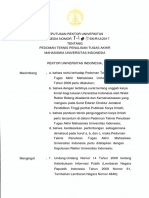 SK Dan Pedoman Teknis Penulisan Tugas Akhir