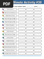 5 minutes task. Five-minute activities. 5 minute activity. 1-5 minutes activities заполнение времени которое остается до звонка. 5 min activities.