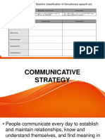Communicative Strategy