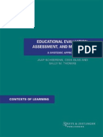 Educational Evaluation, Assessment, and Monitoring - A Systemic Approach PDF