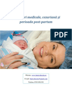 Suport de Curs Proceduri Medicale Cezariană Și Perioada Post Partum PDF
