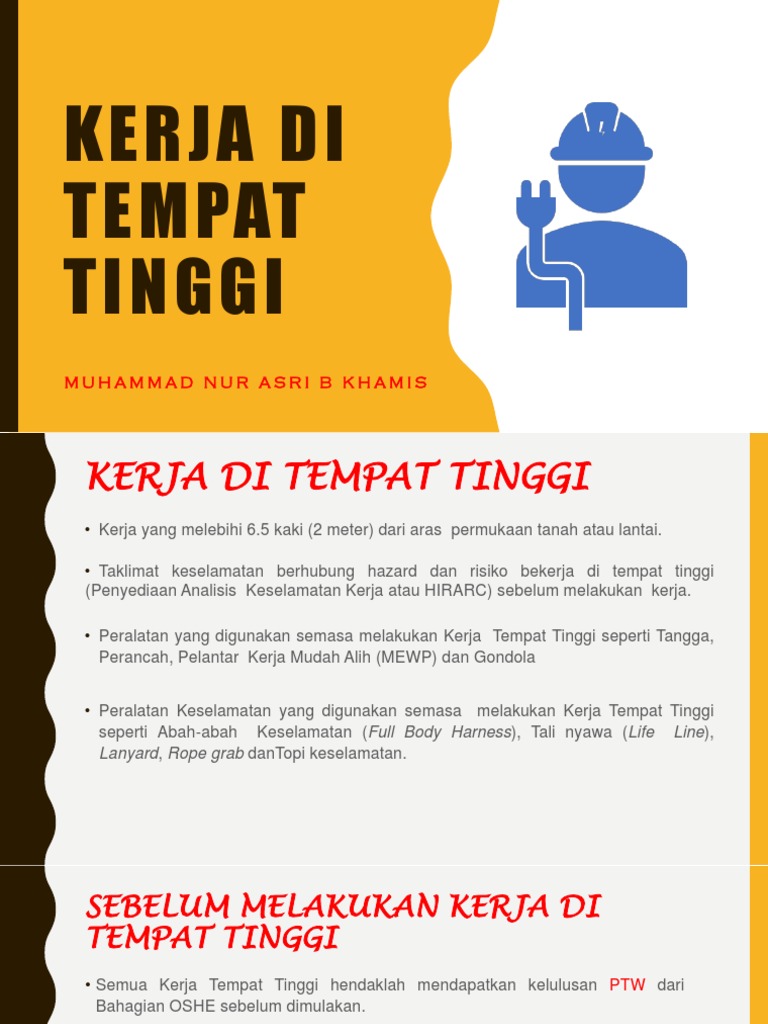 Hirarc Bekerja Di Tempat Tinggi