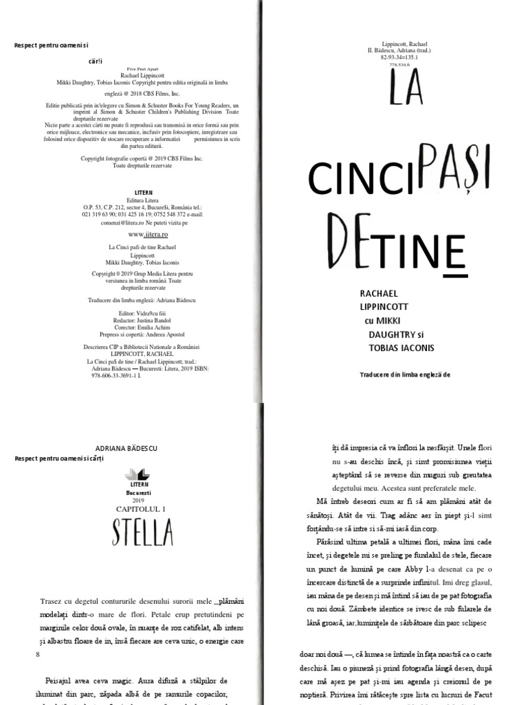 La Cinci Pasi De Tine Rezumat La Cinci Pasi de Tine. | PDF