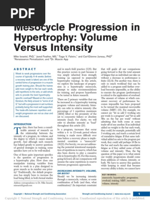 israetel volume vs intensit
