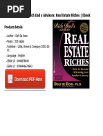 Rich Dad S Advisors Real Estate Riches