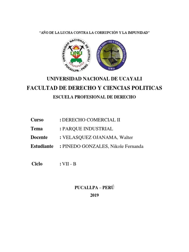 Beneficios de Parques Industriales en Pucallpa | PDF | Perú | Economias