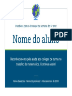 Parabéns destaque 5o ano ajuda matemática