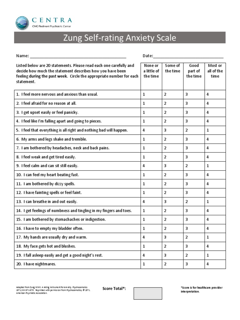 zung-self-rating-anxiety-scale-diseases-and-disorders-clinical-medicine