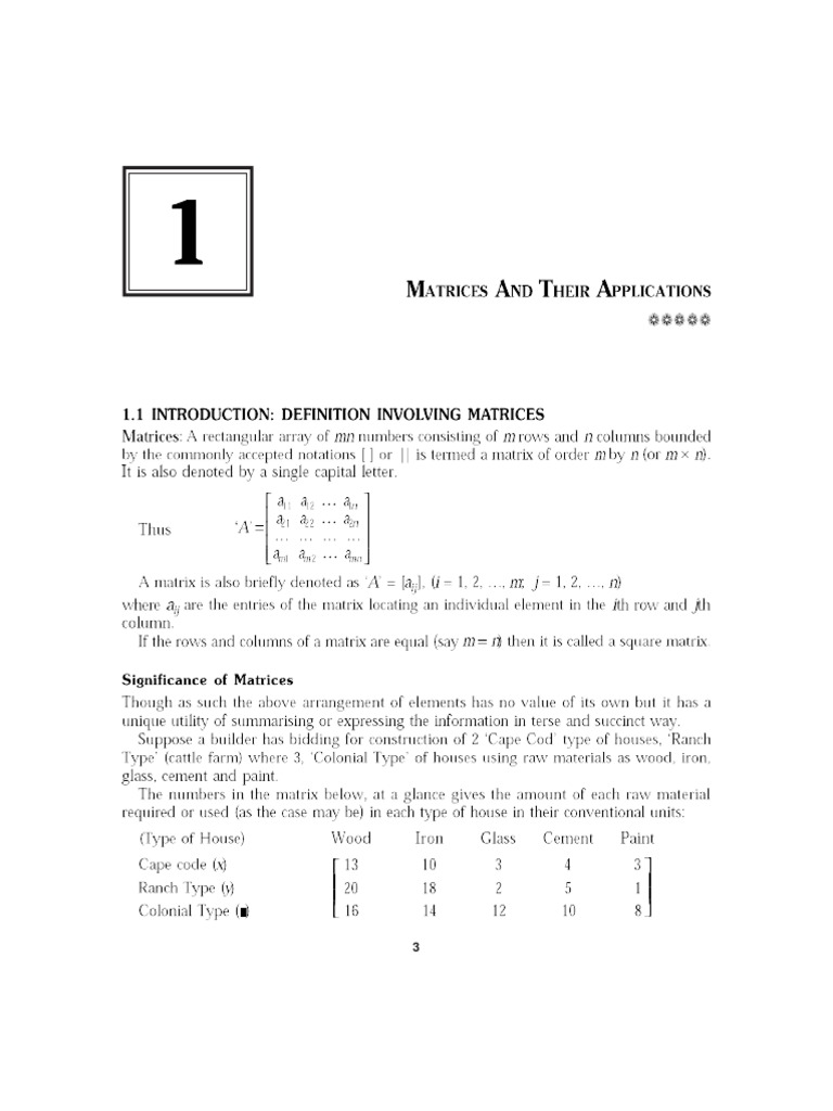 Engineering Mathematics: Matrices & Applications | PDF | Eigenvalues ...
