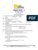 IIT-JAM Entrance Exam Practice Questions