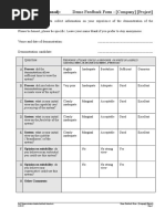 Product Demo Feedback Form