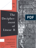 The Decipherment of Linear B PDF