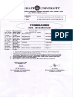 GU Routine 1st Semester Non CBCS