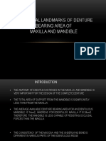 maxillary and mandibular land marks