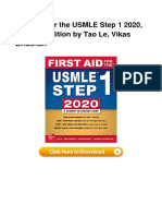 First Aid For The USMLE Step 1 2020 Thir PDF