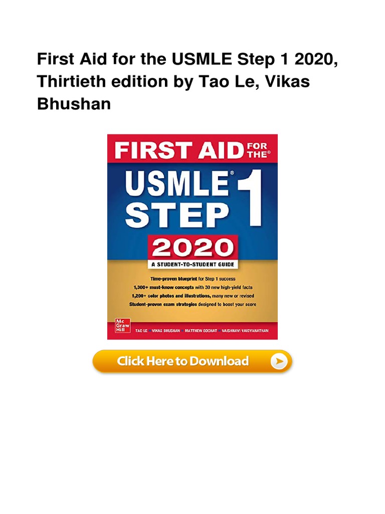 First Aid For The USMLE Step 1 2020 Thir PDF | PDF | Self