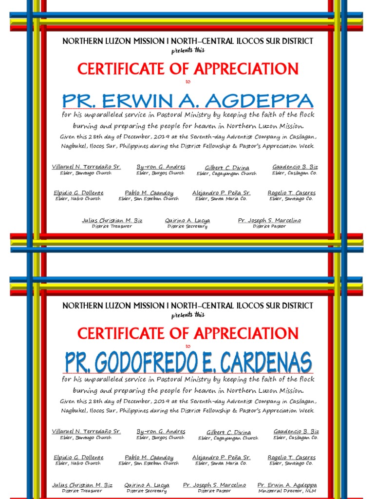 Certificate of Pastor's Appreciation | PDF | Christian Behaviour And Experience | Christian Eschatology for Free Printable Pastor Appreciation Certificates