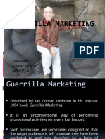 Guerrilla Marketing: Presenter Tushar Verma MBA (P) - A