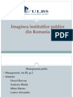 Imaginea Institutilor Publice