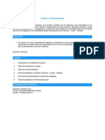 costos y presupuestos en la industria