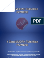 4 Cara Mudah Tulis Iklan Power PDF