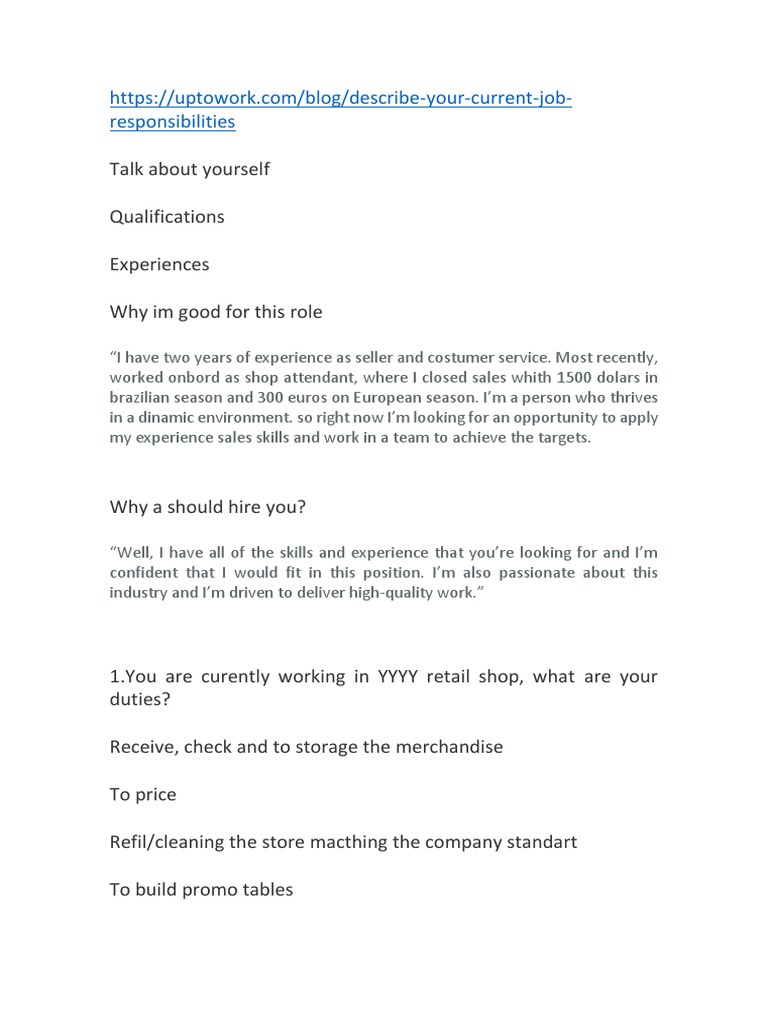 Harding Brothers PDF Retail Question